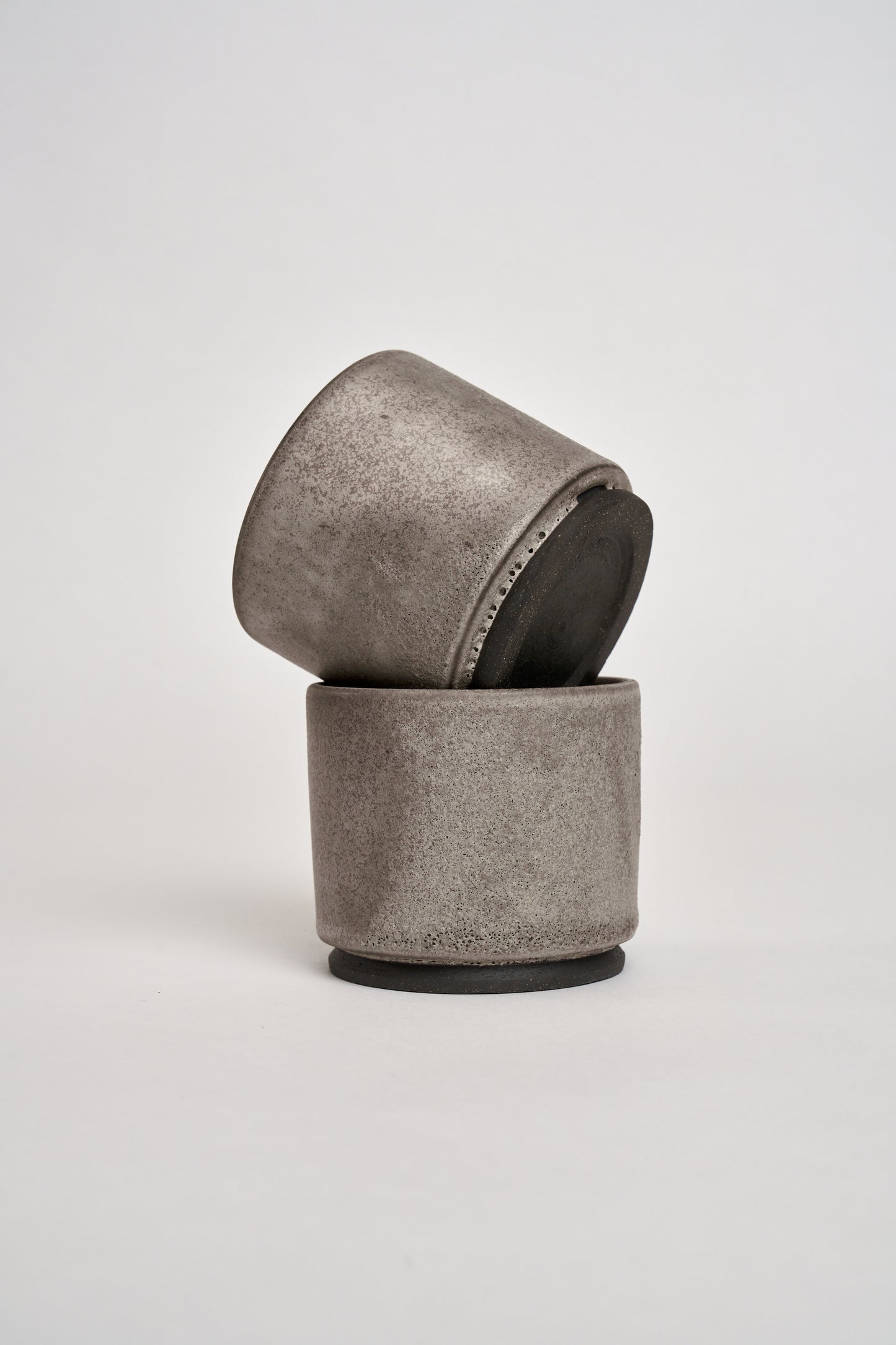 Set of Two Coffee Cups (Asteroid Grey)