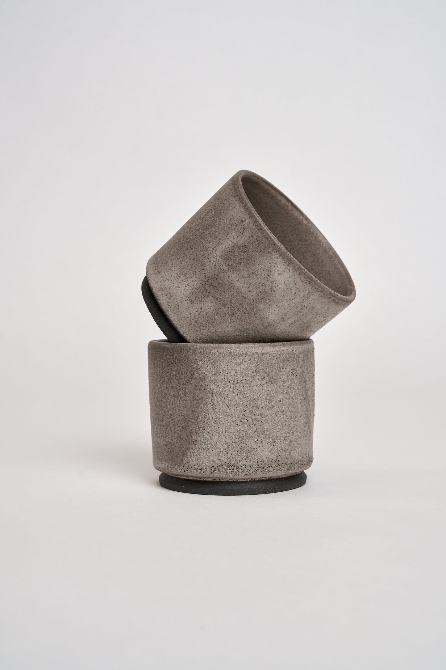 Set of Two Coffee Cups (Asteroid Grey)