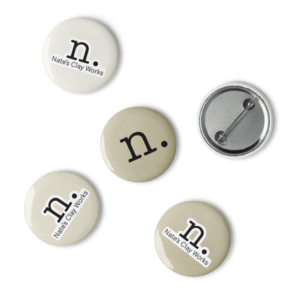 Set of pin buttons