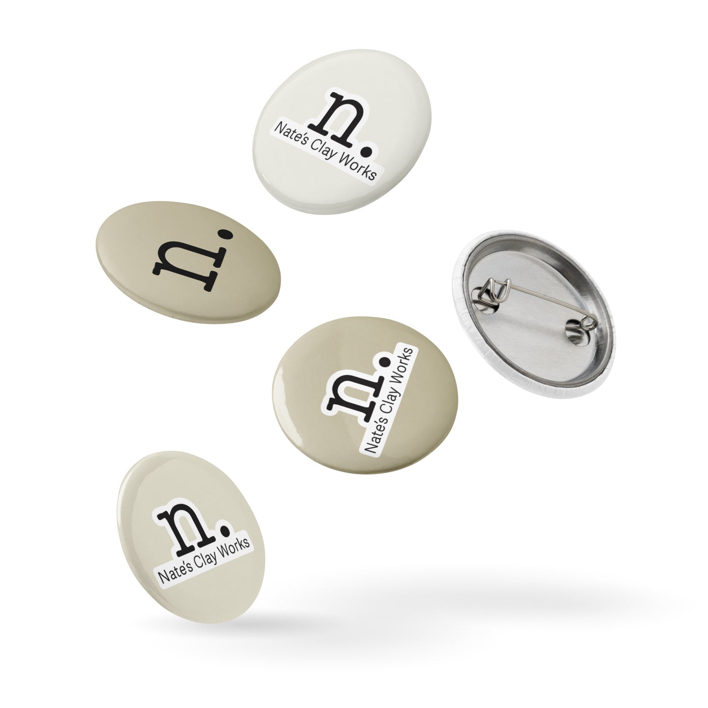 Set of pin buttons